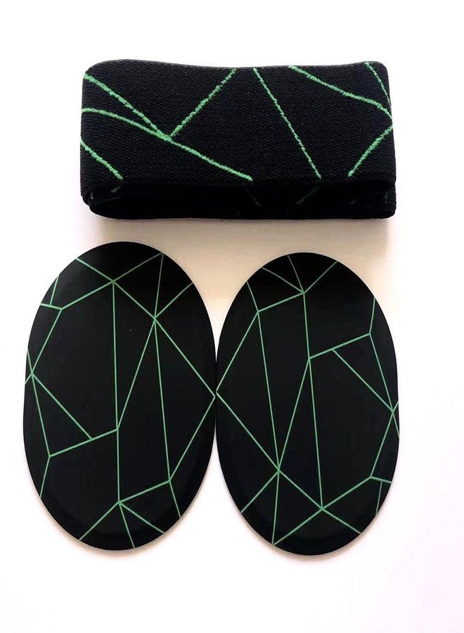 LZYDD غطاء مغناطيسي 2 في 1 مع حزام رأس لسماعة الألعاب SteelSeries Arctis Pro عالية الدقة / سماعة الألعاب اللاسلكية SteelSeries Arctis Pro (أخضر في أسود) - Image 2