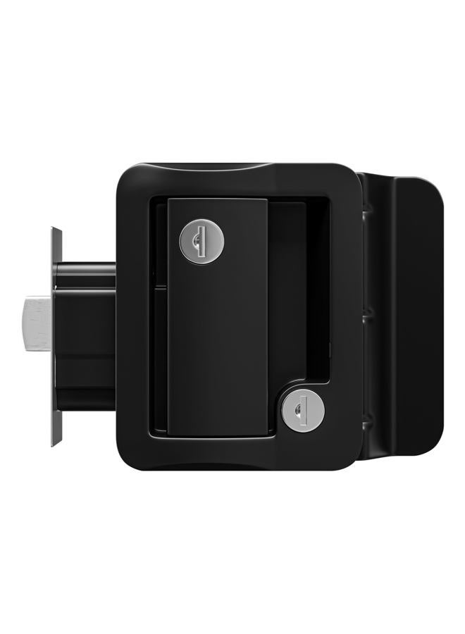 Leisure Locks باب دخول مقطورة السفر RV بولار بلاك مزلاج ميتل - Image 4