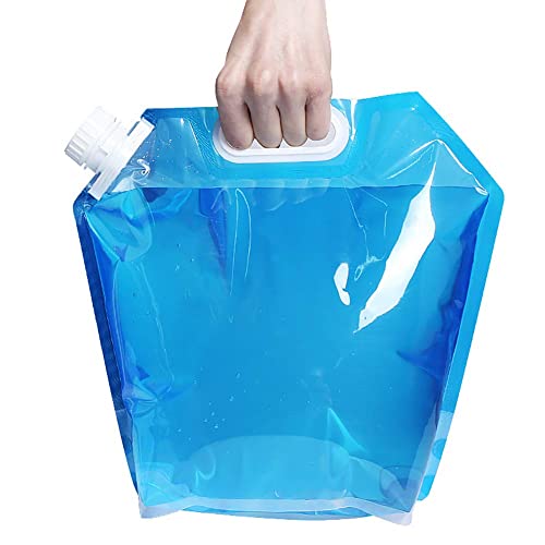 Drofail Collapsible Drinking Container, 5L Folding Water Bag Storage bag, BPA Free water for Hiking Sport Camping – Pack Of (5 Liter, 1) - Image 1