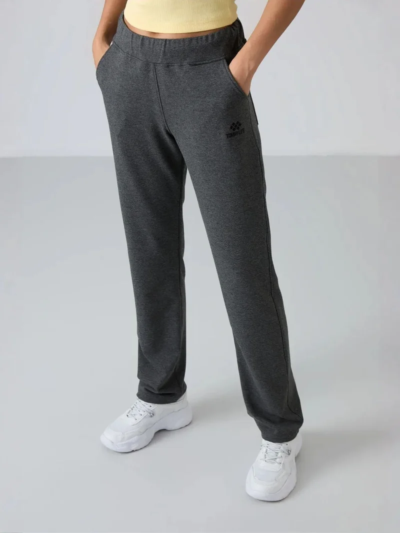 TOMMYLIFE TOMMY High-Waist Straight-Leg Sweatpants