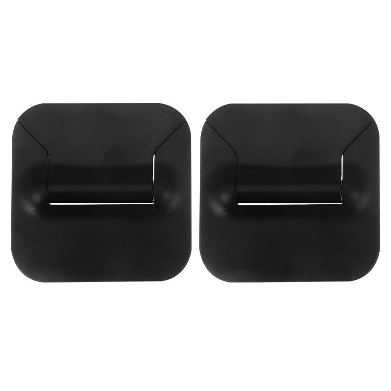 2Pcs Foldable Portable Laptop Stand Adjustable Computer Rack Plastic Heat Dissipation Black - Image 2