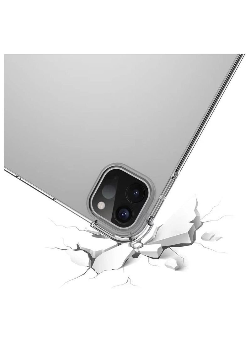 Silicon Clear Case for iPad Pro 12.9'' (5th Gen ) 2021, TPU Shockprooof Back Cover, Slim-Fit Protective Case for iPad Pro 12.9 inch 5th Generation, Supports Pencil 2nd Gen Charging, Transparent - Image 5
