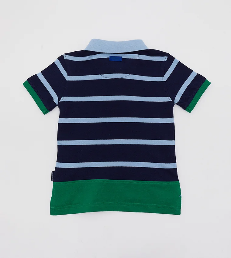 BEVERLY HILLS POLO CLUB  Striped Casual Polo T-Shirt  | Best Price UAE