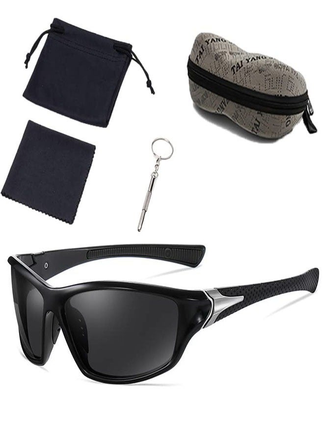 SYOSI Men's Driving Sunglasses, Sports Sunglasses for Men Polarized UV protection Polarized Glasses Mens Sports Polarized Sunglasses 100% UV Protection Sports Eyewear Fishing Golf Goggles Cycling Driving - Image 1