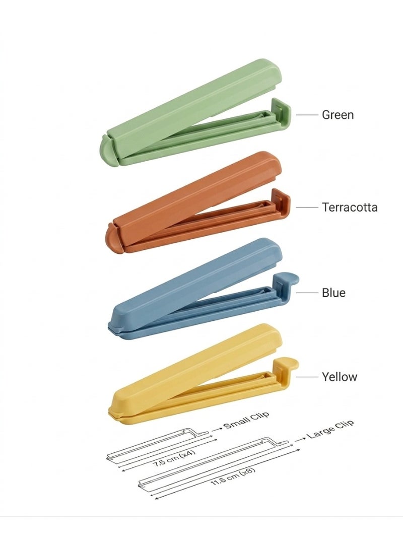 Smartware Turkey Fixa Package Sealing Clips - Set of 12 (Multi-Size) - Smart Food Preservation Solution. - Image 3