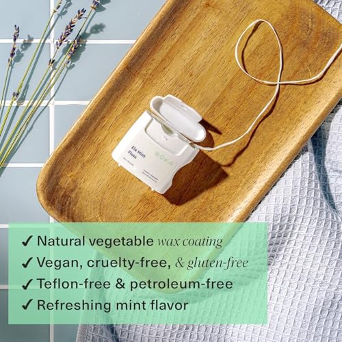 Boka Ela Mint Expandable Woven Dental Floss, Made from Natural Vegetable Wax, Teflon-Free and Petroleum-Free, 30 Yards of Waxed Floss (Pack of 3) - Image 2
