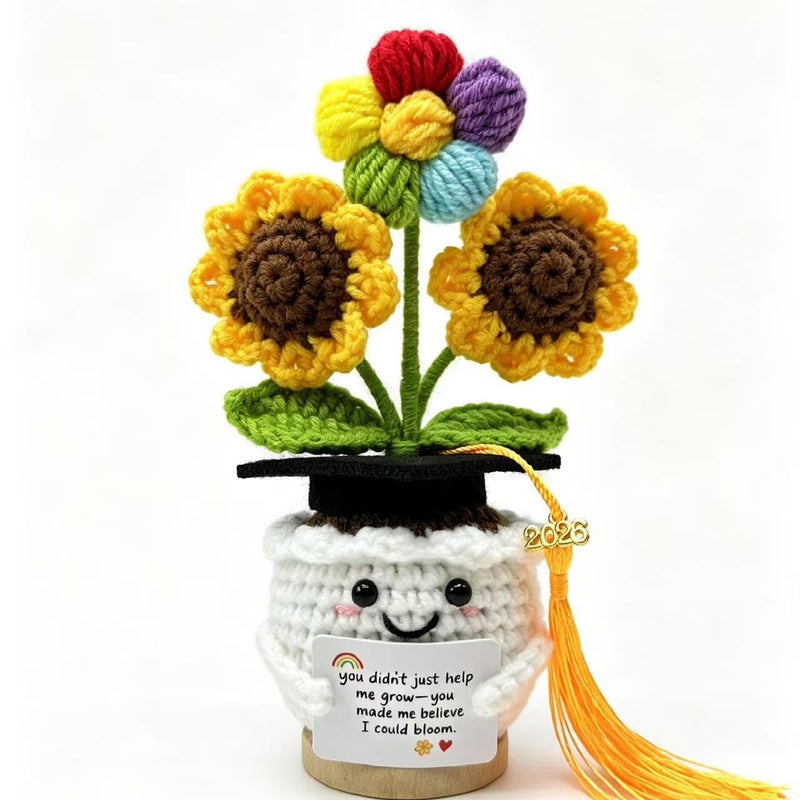 New Funny Potted Ornament Sunflower Decoration Thank You Gift Birthday Tabletop Decor - Image 2
