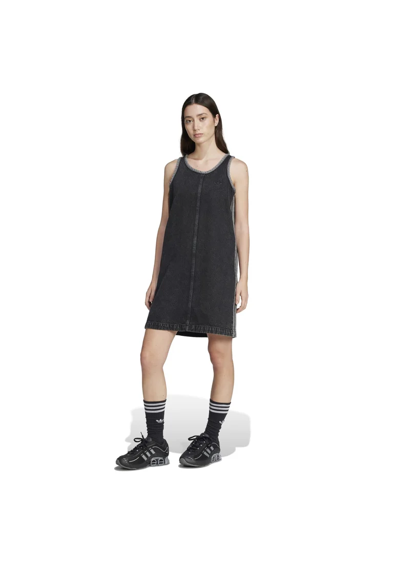 اديداس adidas DENIM 3S DRESS Black Originals Women SKIRTS / DRESSES