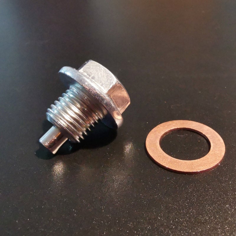 M14x1.5mm Magnetic Engine Oil Drain Plug With Gasket For Honda Accord Civic CR-V Odyssey Acura Ford GM Mazda Hyundai Kia Audi RAM Yamaha Polaris Triumph Motorcycles And More Vehicles - Image 1