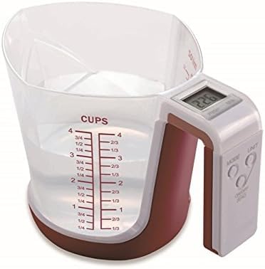 JAGDIV Plastic Measuring Cup Stackable HeatResistant Graduated Cup with Angled Grip and Spout for Flour Oil Powder Kitchen Accessories Clear 500ml16oz - Image 1
