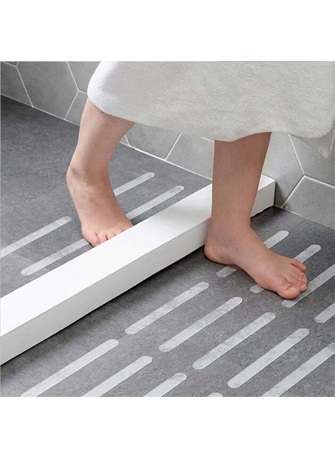 GUSGU Anti Slip Shower Stickers, 48 PCS Safety Bathtub Strips Adhesive Decals, Bathtub Non Slip Stickers and Scraper for Bath Tub, Shower Floor, Stairs, Ladders Clear ﻿ - Image 5