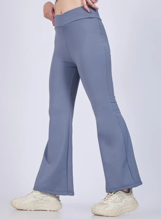 أوجيدر ليقنز واسع بخصر بنمط كروس