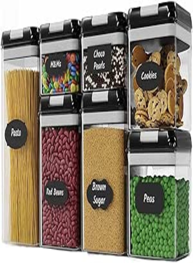 N.C NC BPA-free Food Containers Set with Airtight Lids (7 Pieces)