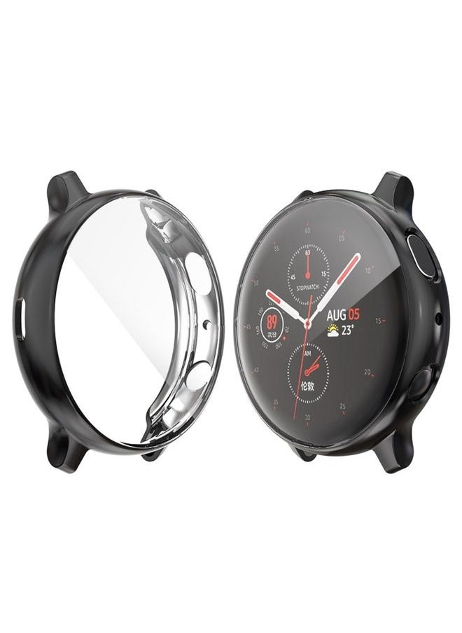 Generic Replacement Strap For Samsung Galaxy Watch Active 2 40mm ENKAY Hat-prince Full Coverage Electroplate TPU Case Black 