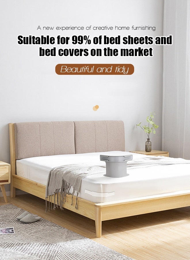 4-Piece Set, Four-Corner Bed Sheet Stand, Bed Cap Stand, Keep The Bed Sheet Firm, Heavy-Duty Bed Sheet Stand, Corner Bed Cap Tape Fit (Gray) - Image 5