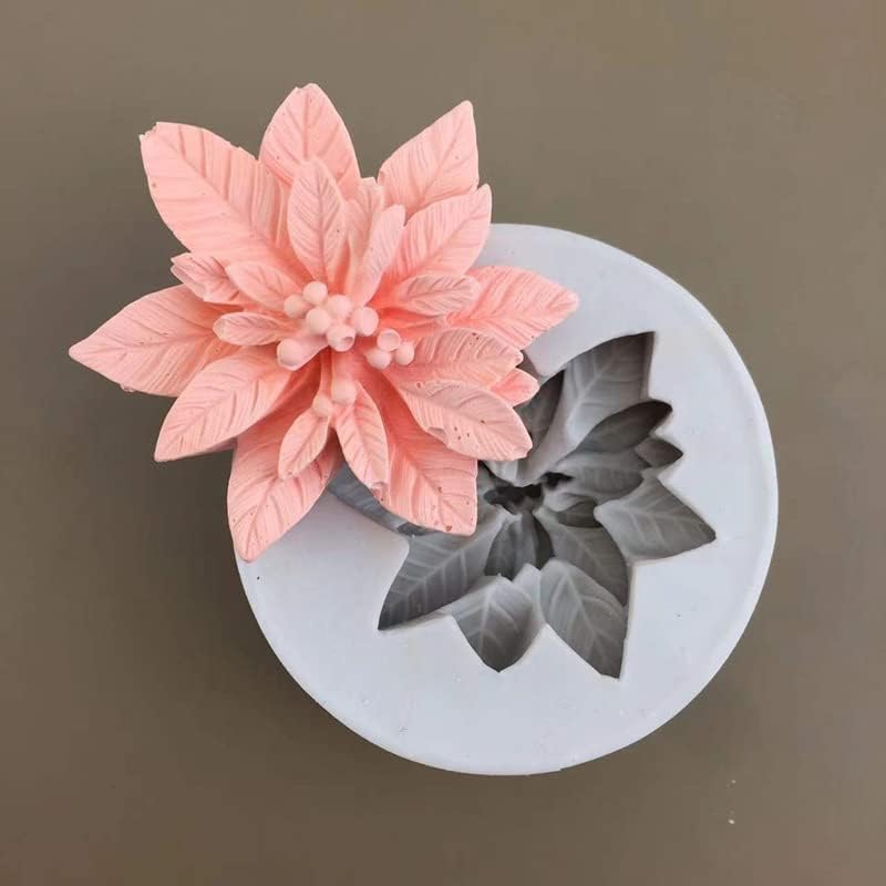 Skytail Skytail Lotus Flower Silicone Mould for Making Scented Candle Soy Wax Waxmelts Aromatherapy Fondant Chocolate Candy Cake Decoration Cupcake Topper Gummy Jelly Cookie Sugarpaste Clay Soap Resin Molds  - Image 3