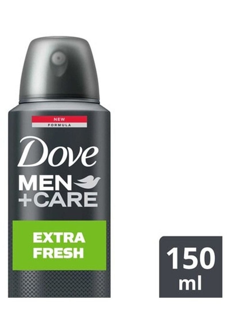 Dove Men+Care Extra Fresh Dry Antiperspirant Deodorant Spray 150ml (Pack of 2) - Image 3