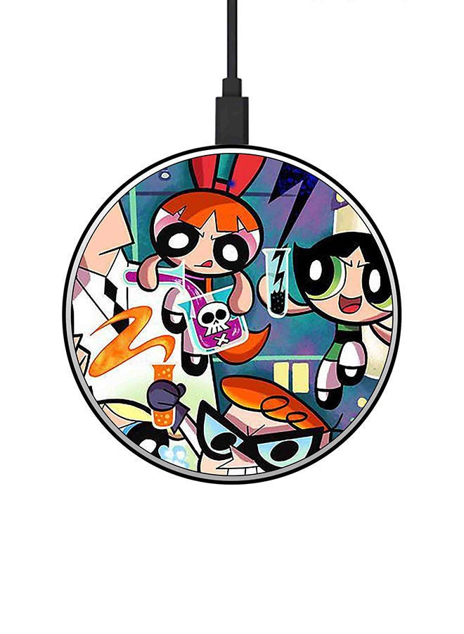 NIBEMINENT 15W Ultra Slim Fast Wireless Charger Multicolour