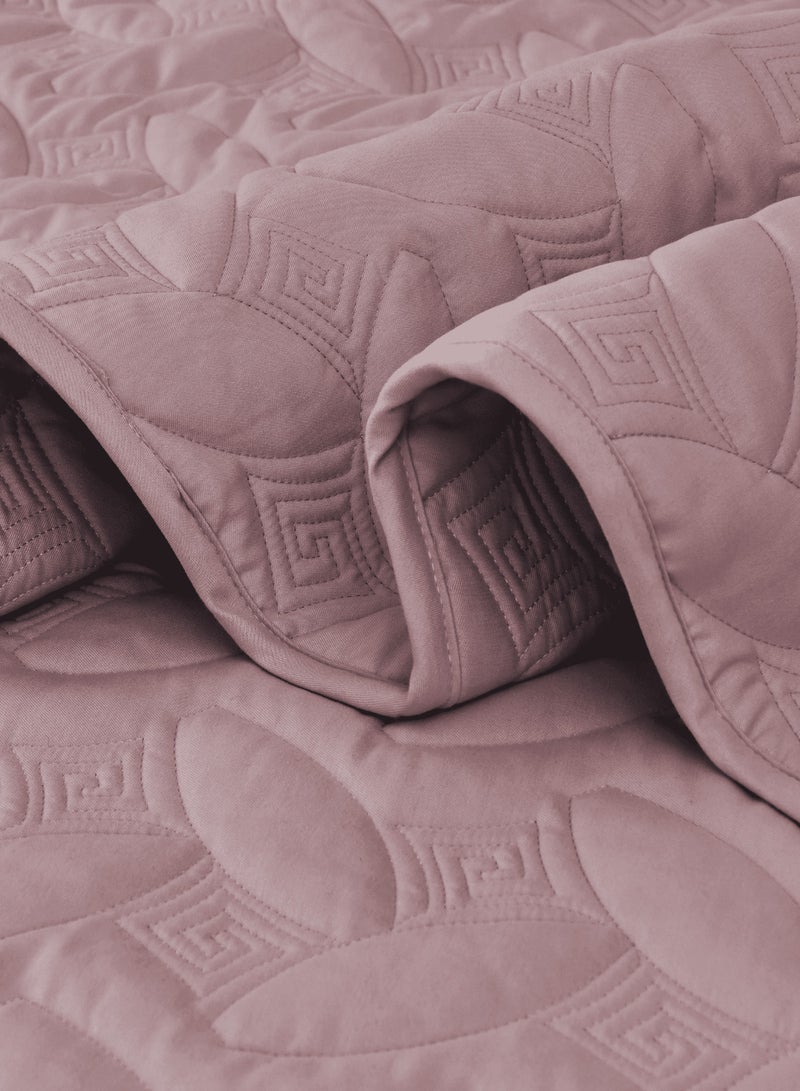 Master Home Textile 3Piece Microfiber Bedspread Set Fits 160 x 200 cm Queen Size Bed Queen Size Compressed Comforter Set Elmira Series - Image 3