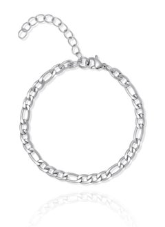 Elegant Empty Chain Bracelet- Silver