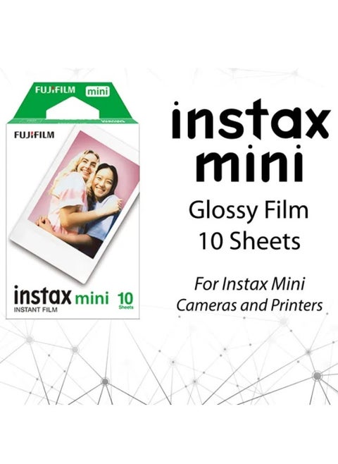 Fujifilm Instax Mini Glossy Film 10 Sheets - for Instax Mini Instant Cameras and Printers