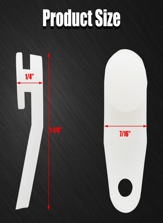 Litoexpe Traverse Rod Slides Curtain Replacement, 50 Pieces White Plastic Curtain Track Glider Hooks Window Door Shower Curtain Accessories - Image 2