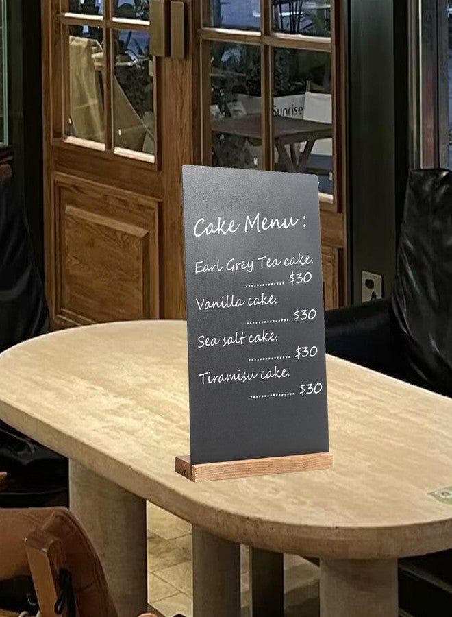 NEWNEWSHOW 8.7x12 Inch Chalkboard Signs, Erasable Message Blackboard Sign with Wood Base for Shop Wedding Kitchen Home Party Decoration (1 Pack 8.7x12) - Image 5