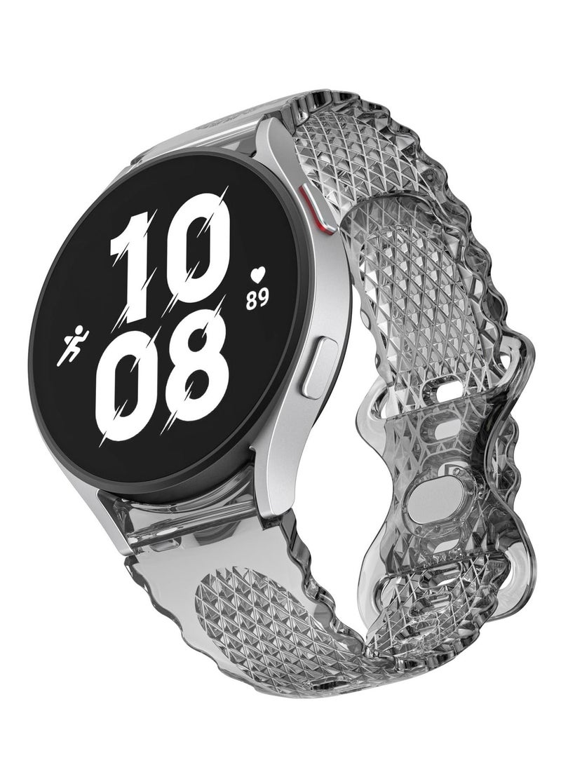 Excefore No Gap Transparent Hard TPU Strap Replacement, Compatible for Samsung Watch 6/5/4 Bands/Galaxy Active 2 Band, Band Compatible with Samsung Galaxy Watch 6/5/4 Bands 40mm 44mm (4 Pcs)  - Image 2