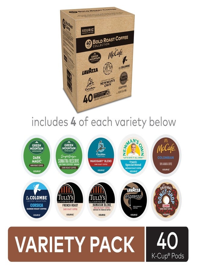 Keurig® Bold Roast Coffee Collection Variety Pack, Keurig Single Serve K-Cup Pods, 40ct - Image 2