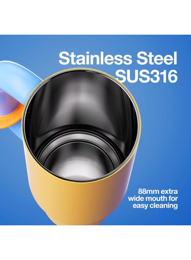 Chako Lab BaWangCUP Stainless Steel Insulated Tumbler 950ml - Yellow & Blue