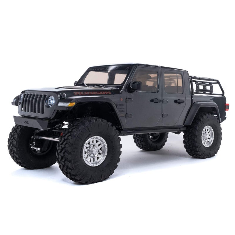 Axial RC Truck 110 SCX10 III Jeep JT Gladiator Rock Crawler with Portals RTR Batteries and Charger Not Included Gray AXI03006BT1
