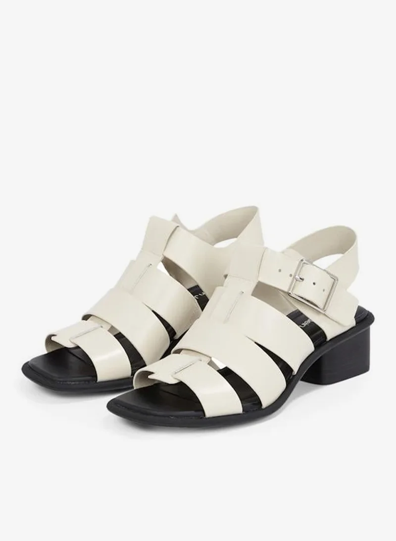 Calvin Klein Jeans HEELED SANDALS WITH BUCKLE