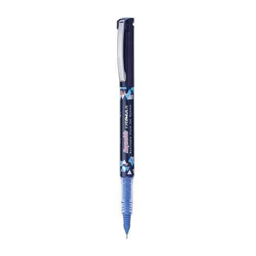 Reynolds TRIMAX 3 CT BLISTER - BLUE | Roller Ball Point Pen set With Comfortable Grip | Pens For Writing | School and Office Stationery | 0.5mm Tip - Image 2