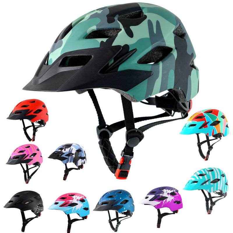 Kids Bike HelmetBavilk Kids Boys Girls Bike Helmets with LED Light Detachable Visor Children Youth Teen MultiSport for Skating Cycling Scooter Skateboard Adjustable Lightweight 197224