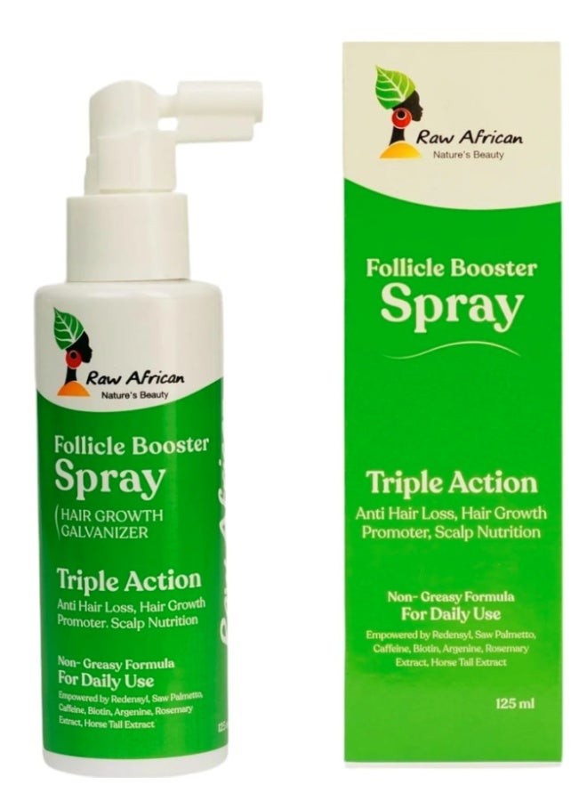 رو أفريكان بخاخ مُعزز لبصيلات الشعر - (١٢٥ مل) | مُحفز لنمو الشعر | علاج يومي لتكثيف الشعر خالٍ من الزيوت - Image 1