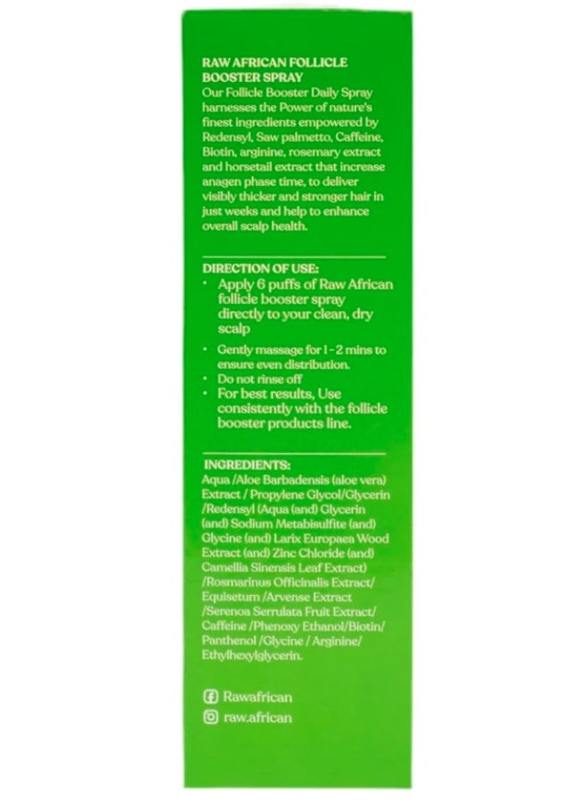 رو أفريكان بخاخ مُعزز لبصيلات الشعر - (١٢٥ مل) | مُحفز لنمو الشعر | علاج يومي لتكثيف الشعر خالٍ من الزيوت - Image 4