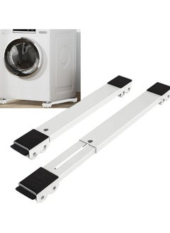 DubaiGallery Stand with Wheels Washing Machine Stand Movable Adjustable Refrigerator Base with Brake Extensible Appliance Rollers Heavy Duty is Suitable Pack of 2  - Image 1