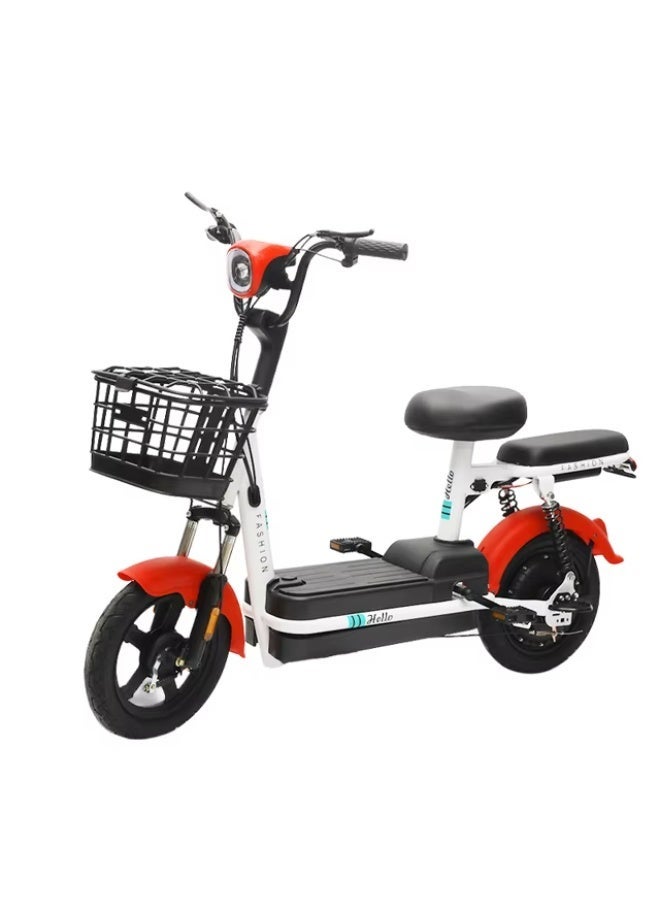 E-bike with grocery basket