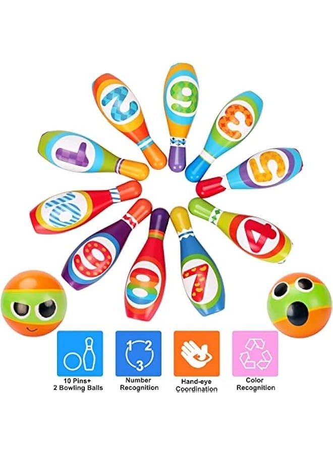 DURKU Children's Bowling Toy Set, Educational Indoor Outdoor Game for Kids Ages 2-5, Birthday Gift for Toddlers, Boys, Girls 18 Months to 3 Years Old. - Image 2