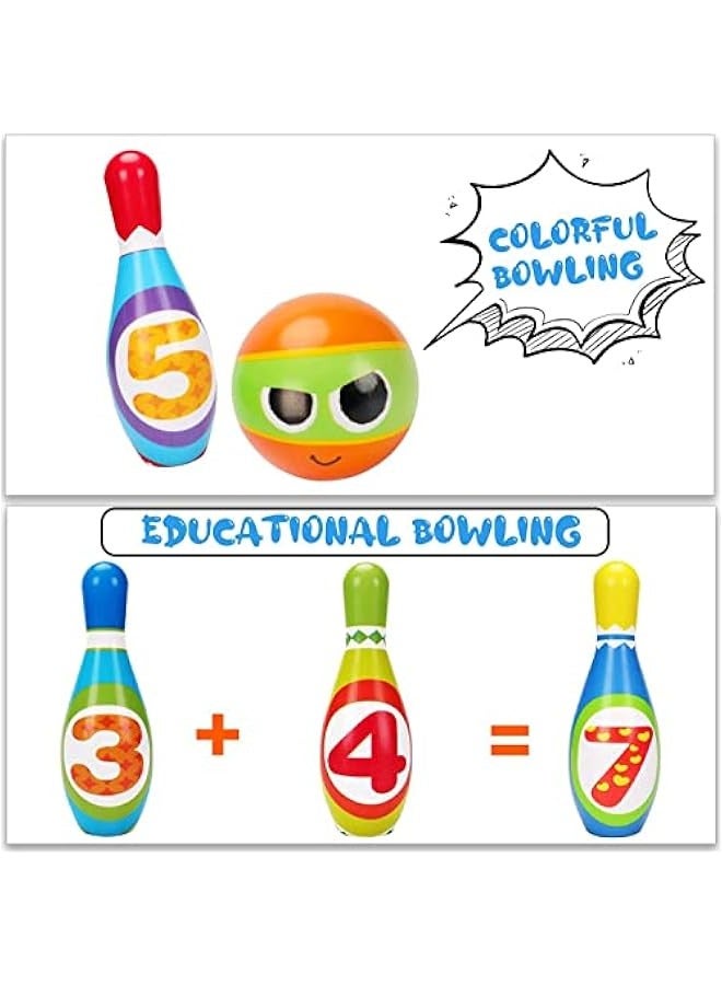 DURKU Children's Bowling Toy Set, Educational Indoor Outdoor Game for Kids Ages 2-5, Birthday Gift for Toddlers, Boys, Girls 18 Months to 3 Years Old. - Image 3