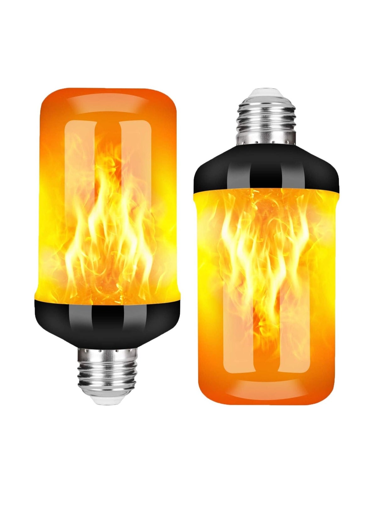 Generic 2 Pack LED Flame Light Bulb, 4 Modes E26 Base Flickering Bulb ...