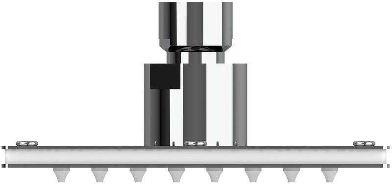 AURIGA 120mm x 120mm Rain Shower | 304 Stainless Steel | Mirror Finish | Strong & Durable | 100% Openable & Tiltable | Easy-Clean Silicone Nozzles | SMS120 - Image 3