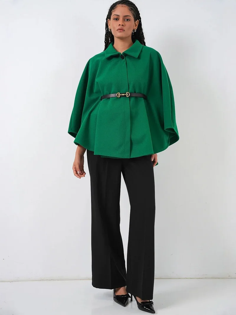 بيغ دارت BDART Belted Tweed Cape Coat