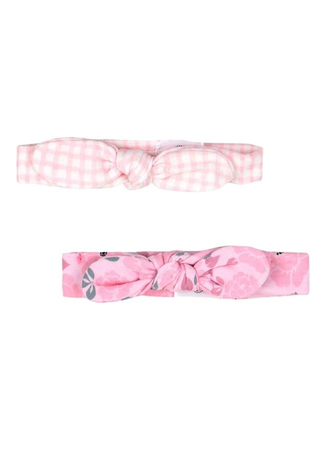 Mothers Choice Pack Of 5 - Floral Print Bib And Headband - Image 2