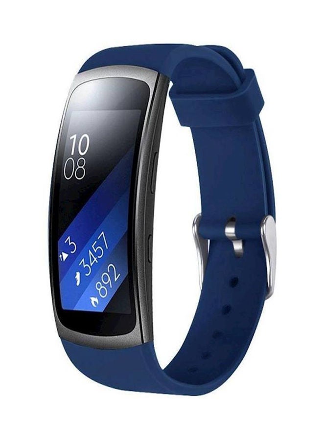 NIBEMINENT Samsung Gear Fit 2 Pro Sm R365 Premium Silicone Smart Watch Band Wrist Strap Blue  - Image 3