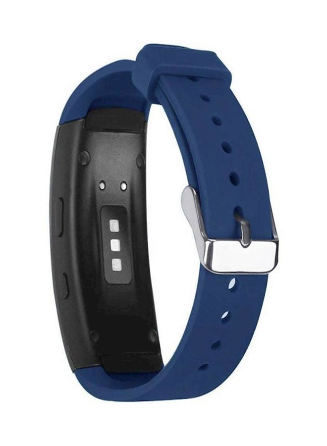 NIBEMINENT Samsung Gear Fit 2 Pro Sm R365 Premium Silicone Smart Watch Band Wrist Strap Blue  - Image 2