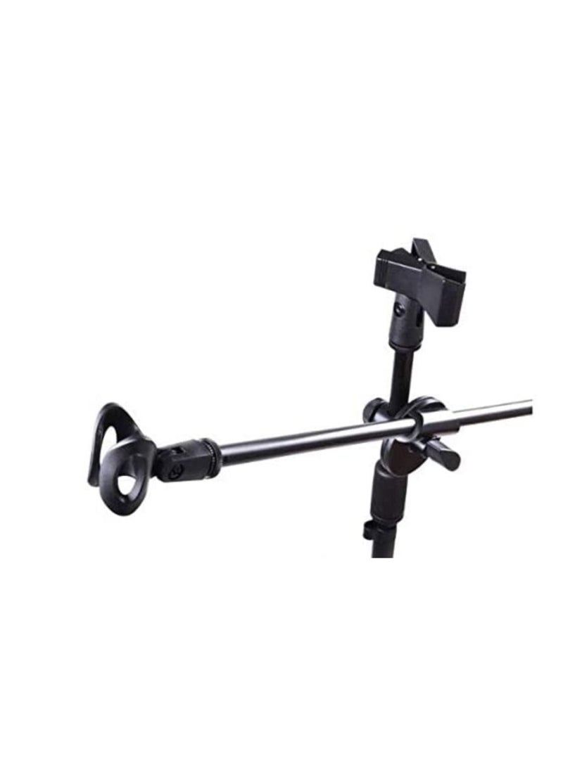 Telescopic Adjustable Dual Head Microphone Stand Microphone Clip 360 Degree Stage Studio Stand Tripod  - Image 4