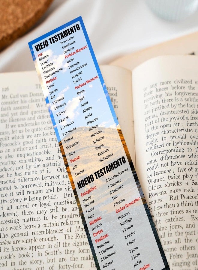 Well Tile Bilingual Bible Bookmarks Book of Bible Spanish Bookmark 2.25x8 Inch Double-Sided Christians Religious Bookmarks for Book Lovers Readers Office Supplies Gift 40 Pack - Image 3
