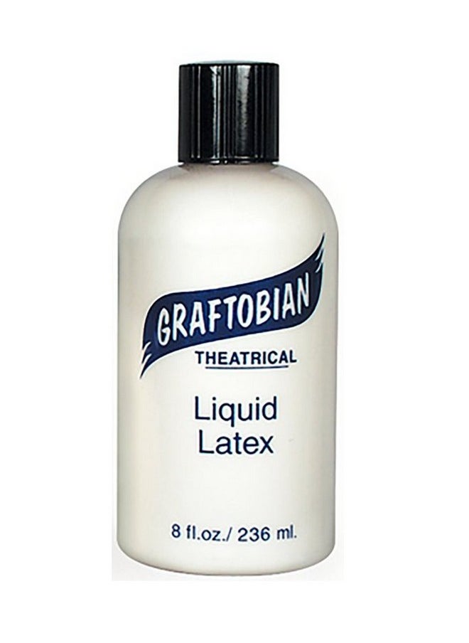 Graftobian - Liquid Latex Sfx Makeup Professional Skin Safe Adhesive For Special Effects And Body Fx For Theatrical Stage Cosplay And Halloween Makeup 8 Ounces - Image 1