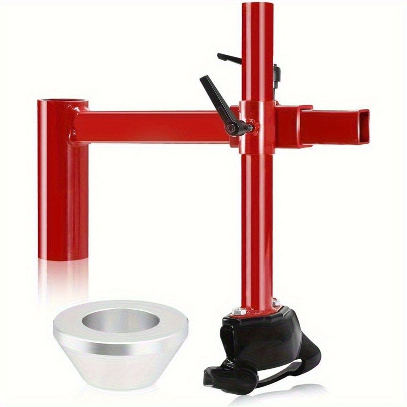 Upgrade Manual Tire Changer Duck Head Adapter Kit with Red Duck Head Tire Changer Fit for Most Car Tires Silvery Cone - Image 3